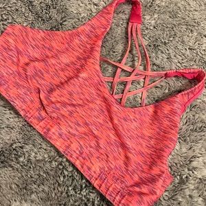 Strappy sports bra